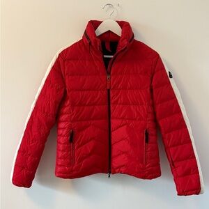 Bogner Fire and Ice Red and White Puffer Jacket